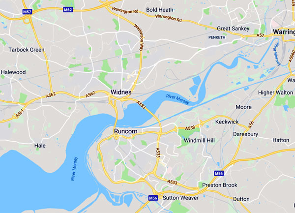 Runcorn Widnes Map